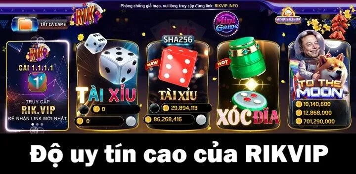 Trang chủ Rikvip 65 Yếu tố khẳng định độ uy tín cao của Rikvip